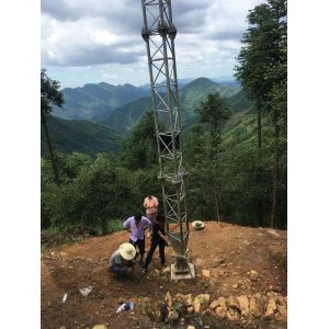 China Triangular Microwave Antenna 5g Guyed Wire Tower on sale