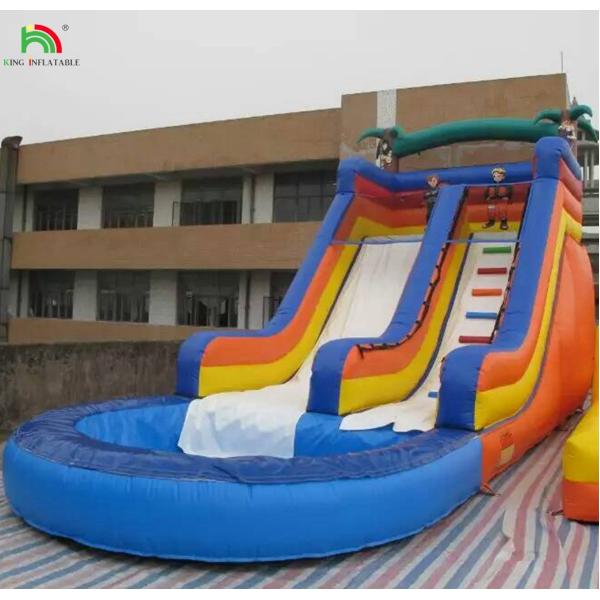 Popular Commercial Inflatable Water Slides with Pool for Sales
