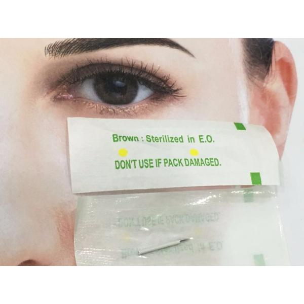 Permanent Makeup 3RL Disposable Tattoo Needles Length 20mm For Microblade Pen