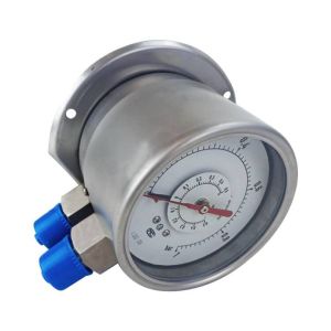 100mm Gas Liquid Differential Pressure Gauge For Water Anti Corrosion