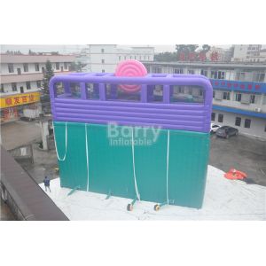 Cool 5 Lanes Giant Inflatable Water Slide With Big Pool / Adult Inflatable Games