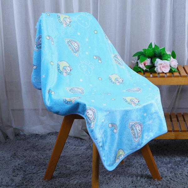 Kids Personalized Soft Cartoon Fleece Blanket Print 100% Polyester