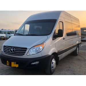 China Used Minibus Dealers 17 Seats Front Engine Manual Transmission Used JAC SUNRAY Minibus on sale