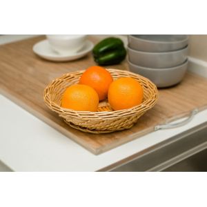 Wicker fruit basket willow bread basket water cleaning round shape customized