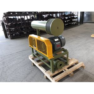 1.5KW-15KW BK Type Three Lobes Roots Blower Of Army Green With Low Noise