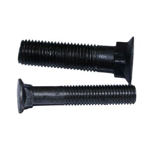 Square Neck Countersunk Head Bolts Black / Zinc Plated For Automobile Industry