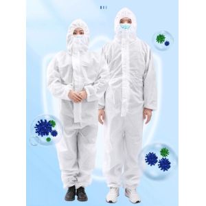 China Daily Protective 60GSM Fluid Resistant Disposable Protective Clothing on sale