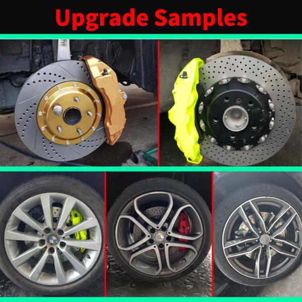 Two Piece Forged Auto Brake Calipers Aluminum Alloy 4 Pot F50