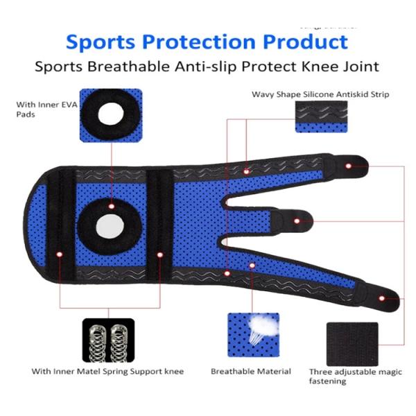 Adjustable Breathable Knee Brace Wrap Support Self Heat Graphene Knee Protector
