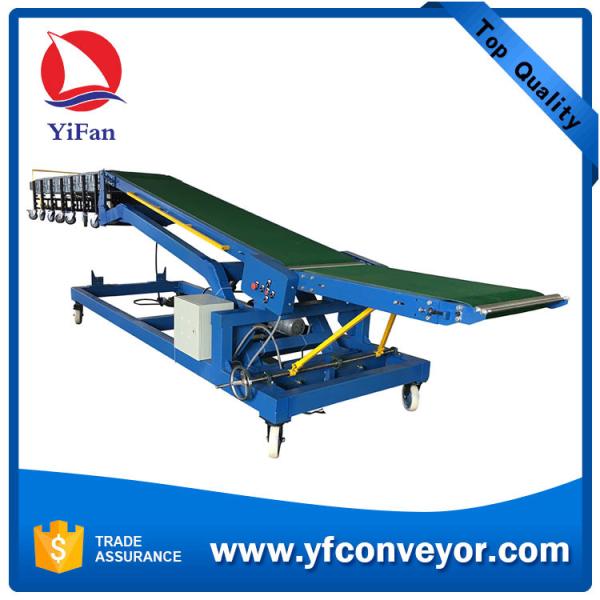 Quality Truck loading conveyors / movable inclined extendable  belt conveyor with roller conveyors wholesale