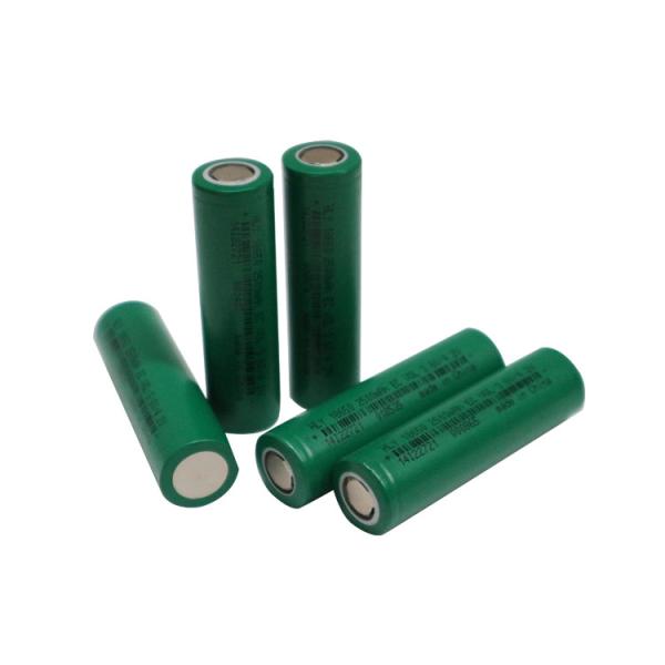 Quality 18650 2500mah High Power Batteries Rechargeable 3.6 Volt Lithium Battery wholesale