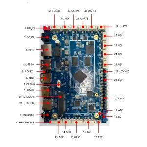 Embedded ARM Motherboard RK3566 Quad Core LVDS EDP HD-MI Advertising Display Board