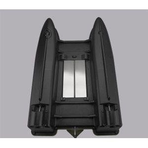 Orange catamaran bait boat lithium battery power and ABS plastic type