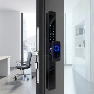 Digital Sliding Door Biometric Lock Code Card Key Access Tuya Remote Control