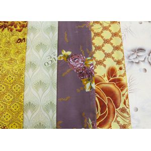 Polyester Warp Knitted Printed Mattress Quilting Fabric Customized 120gsm