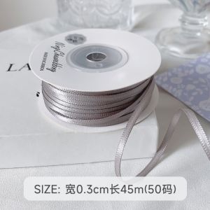 3mm Polyester Satin Ribbon Double Face High Density Satin Finish Poly Ribbon