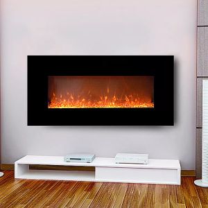 60inch Luxury Wall Fireplace Heater Temperature Adjusted Overheating Protector