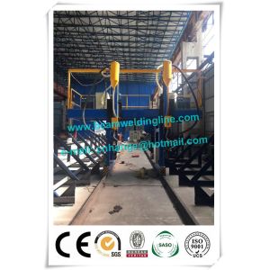 Light H Beam Production Line , Steel Conatruction H Beam Welding Line