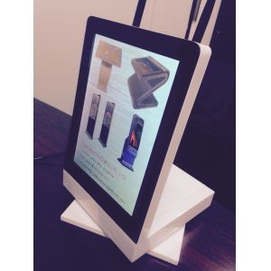Quad Core 12.1 inch Vertical LCD Display With Rotating Base , Wifi And 3G