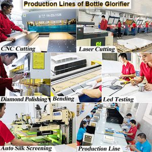 Single Mutiple Bottles Customized Display Stand Acrylic Wood Led Bottle