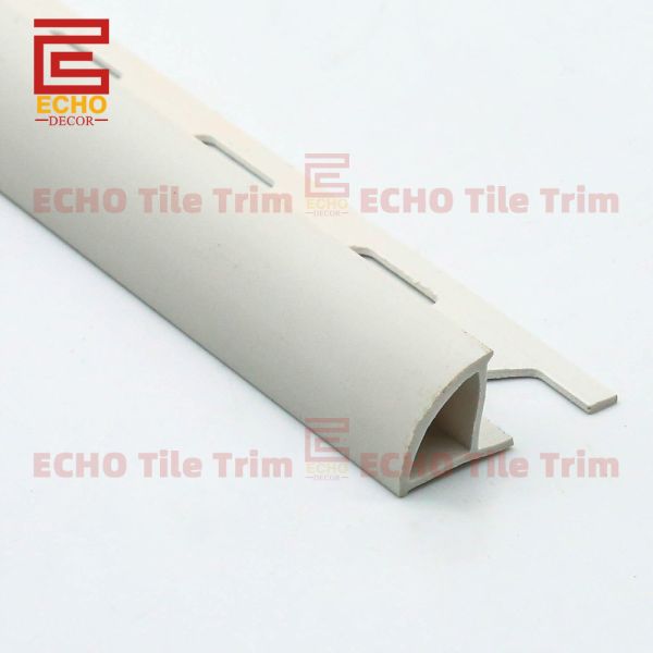 Quality  Bathroom Ceramic Plastic Edge Tile Trim White Bullnose Tile Trim wholesale