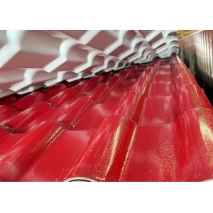 Anti Corrosion Fireproof ASA PVC Synthetic Resin Roof Shingles For Buildings