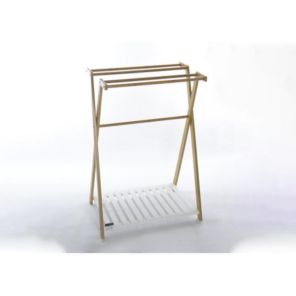 Quality Free Standing 50KG 86cm High Bamboo Towel Rail wholesale