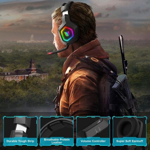 20000Hz 2.2m Onikuma K10 Stereo Gaming Headset With Mic