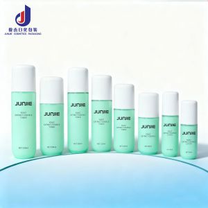 Custom Private Logo Luxury Round PETG Plastic 100ml 120ml 150ml Cosmetic Fine