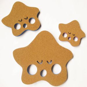 Cheap Toxicless Decorative Cork Board Message Pin Tearproof Flowers Cartoon for sale