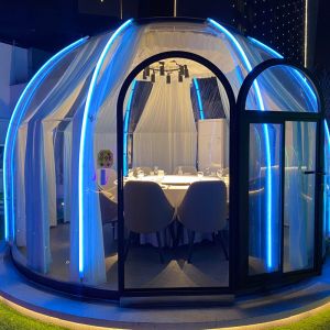 Transparent Round PC Aluminium Clear Bubble Tent For Outdoor Camping