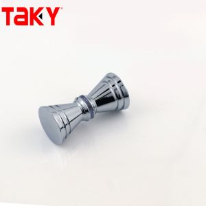 Modern Bathroom Hardware Brass Pull Glass Door Handle And Knob With Customized