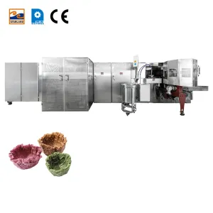 Fully Automatic PLC Control Adjustable Automatic Waffle Basket Machine