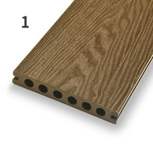 Wood Plastic Composite Garden Decking Boards moisture resistant decking panel