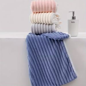 Coral Fleece Microfiber Hair Wrap with Adorable Candy Bar Pattern Prevents Frizz
