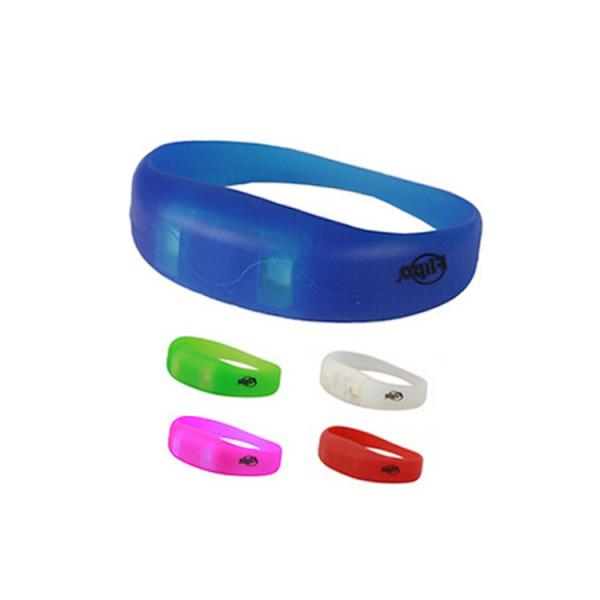 Quality Programmable Blue Led RFID Silicone Bracelets Glow Motion For Membership Management wholesale
