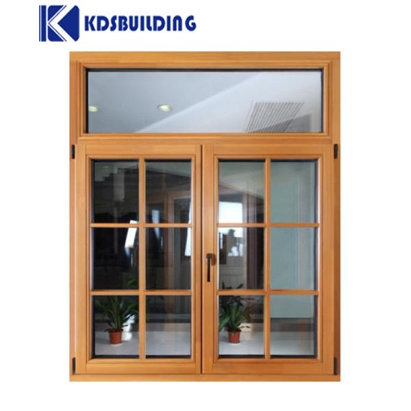 Aluminum Windows Alloy Crank Handle Double Trade Casement Window With Burglar Proof
