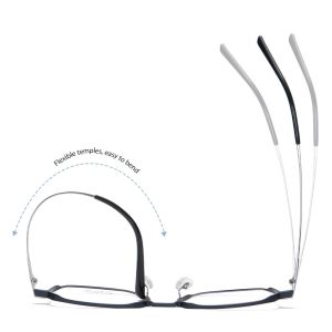 Al Mg Alloy Titanium Frame Glasses Ultra Light Non Prescription