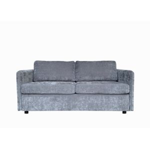 Grey Fabric Sleeper Sofa Mattress Thickness 12cm Fabric Couch Bed