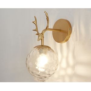 Modern bedroom wall lamp living room background wall corridor aisle antler wall