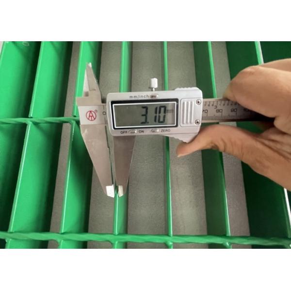 Quality 3.1mm Green Powder Coated Steel Grating for Safety Protection wholesale