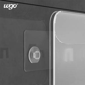 Patented Sticker Strongly Mounted Self Adhesive Shower Caddy Clear Fittings