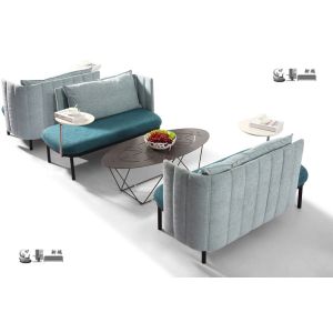Ergonomic Iron Lobby Seating Furniture Design Sofa 0.25cbm