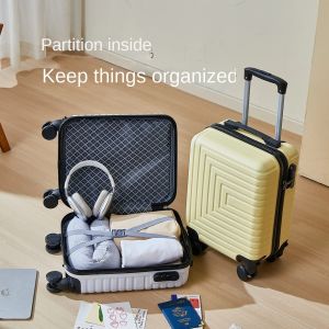 China Customized Logo 14-Inch Fabric Luggage Case with Removable Wheel Airline Boarding Suitcase Spring and Autumn Travel on sale