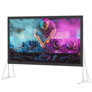 400 Inch Fast Fold Screens , Mobile Projection Screen For outdoor events ,