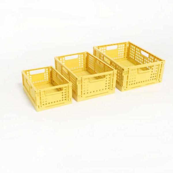 Quality Multifunctional Reusable Folding Plastic Baskets For Fruits Stackable Rectangle wholesale