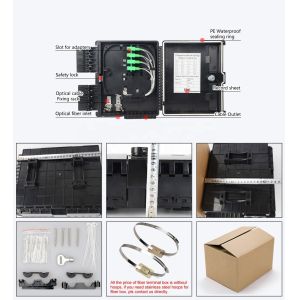 Small Fiber Optic Terminal Box , Drop Cable Box 16 Port for FTTH