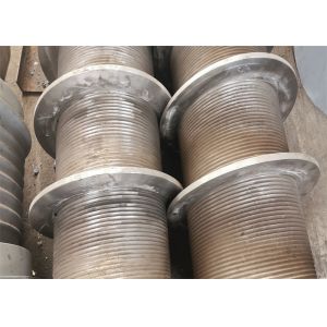 Galvanizing Grooved Winch Drum with 1-150 Mm Groove Pitch and Alloy Steel