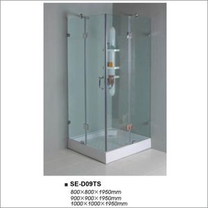 Cheap Bathroom Clear Glass Shower Enclosures Four Door Free Standing With Square Tray for sale