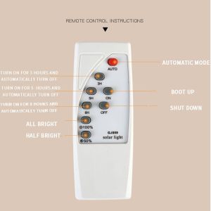 Outdoor Waterproof Solar LED Bulb 20W 50W Remote Control E27 Rechargeable